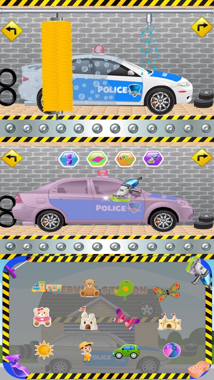 Police Car Wash Salon Cleaning & Washing Simulator