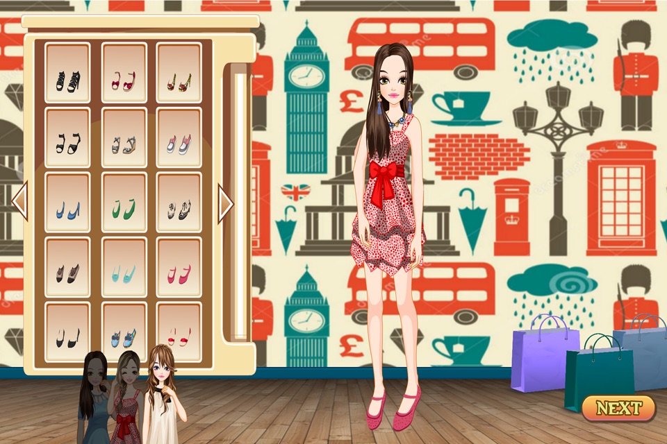 London Girls - Dress up and make up game for kids who love London screenshot 3