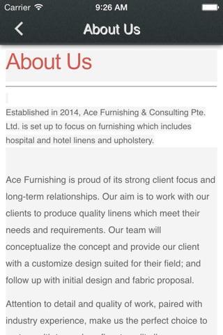 Ace Furnishing & Consulation screenshot 2