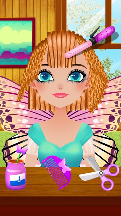 Hair Salon - Enchanted Fairy Girls Butterfly Makeover by 