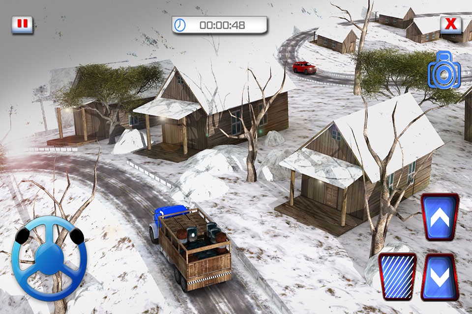 Winter Highway Truck Driver Rush 3D Simulator screenshot 3