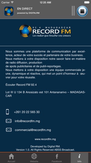 Record FM Madagascar(圖2)-速報App