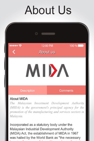 MIDA screenshot 2