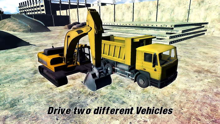 Sand Excavator – Heavy Duty Digger machine Construction Crane Dump Truck Loader 3D Simulator Game