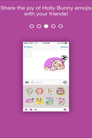 Holly Bunny Emoji screenshot 4