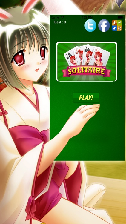 Ein extremes Anime Solitaire Deluxe - gratis online Spiel Kasino für Handys