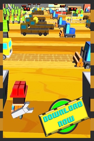Crossy Construction - Endless Arcade Runner Game screenshot 2