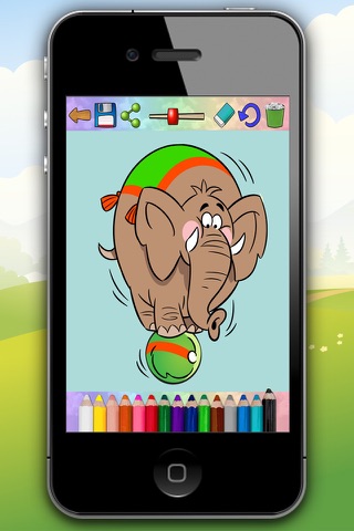 Gran circo y payasos - dibujos para pintar  y libro para colorear - Premium screenshot 4
