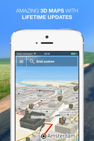 NLife Benelux Premium - Navigation GPS hors ligne, info-trafic & cartes screenshot 2