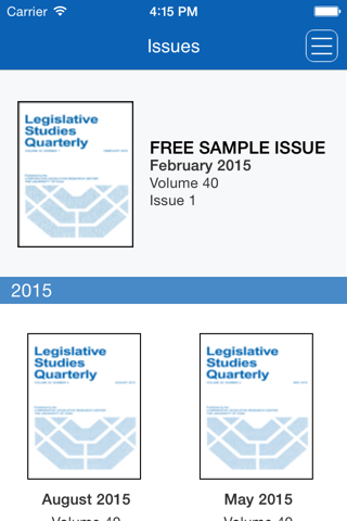 Legislative Studies Quarterly screenshot 2