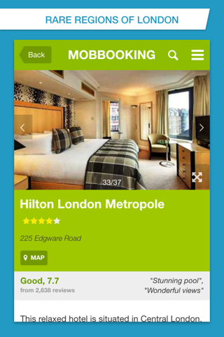 MobBooking - Mobile Hotel Reservations screenshot 3