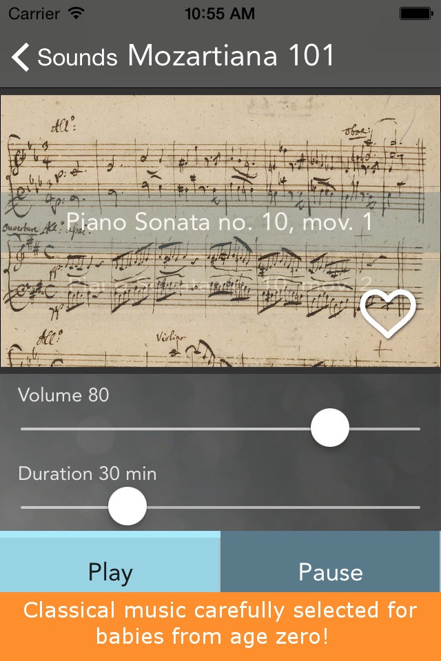 Sound Sleeper - Tot Conservatory: white noise and classical music for babies and their parents screenshot 3