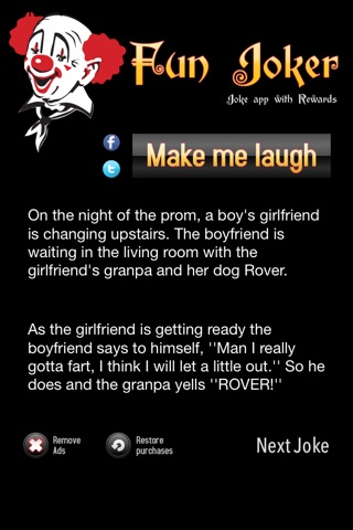Fun Joker : humourous plus funny jokes apps screenshot 2