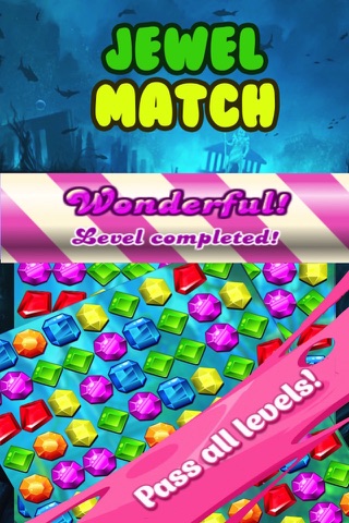 Jewel Match Fun HD-The Best Match 3  Puzzle game for kids and girls screenshot 3