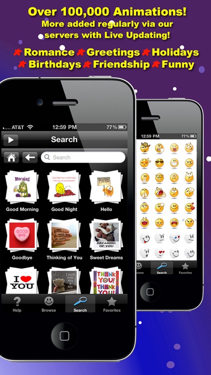 3D Animations + Emoji for MMS Text Messaging with 500,000+ Animated Emoticons for iPhone and iPad screenshot-3