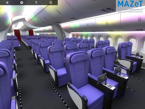 MAZeT Aircraft Cabin Lighting Color Control Demonstrator screenshot 3