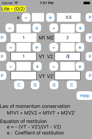 Collision Calculator Lite screenshot 2