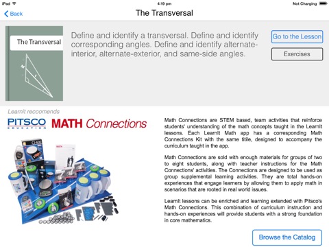 Angle Relationships screenshot 2