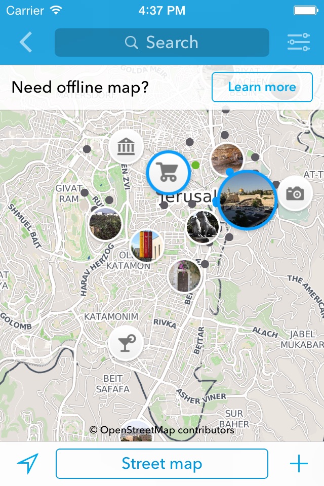 Middle East Trip Planner, Travel Guide & Offline City Map for Istanbul, Jerusalem or Tel Aviv screenshot 2