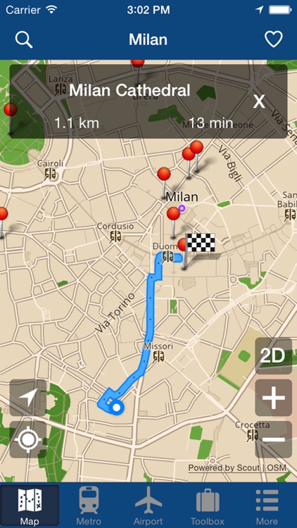 Milan Offline Map - City Metro Airport screenshot-4