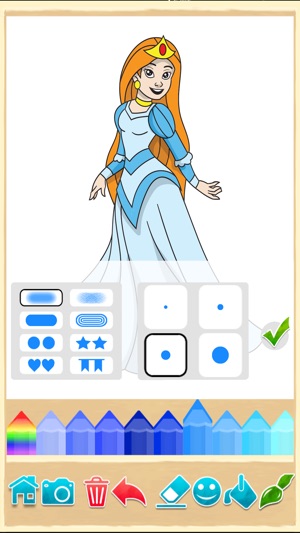 公主著色書：著色的手指畫頁。(圖3)-速報App