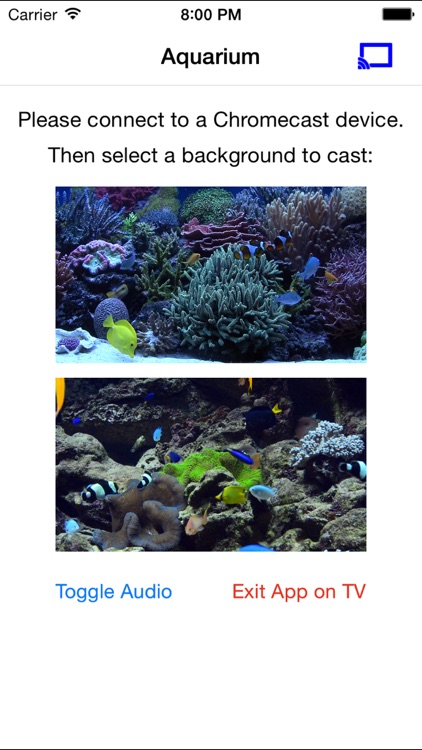 Aquarium on TV for Chromecast