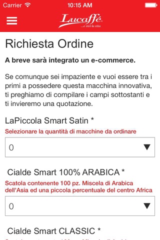 Lucaffé screenshot 2