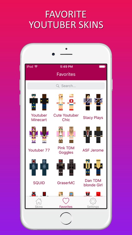 Exclusive Youtuber Skins for Minecraft PE & PC screenshot-3