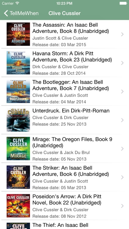 TellMeWhen - my favourite authors publish new books screenshot-4