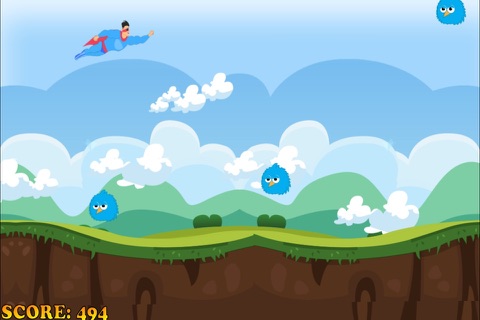 A Clumsy Superhero FREE - Awesome Warrior Flying Race screenshot 4