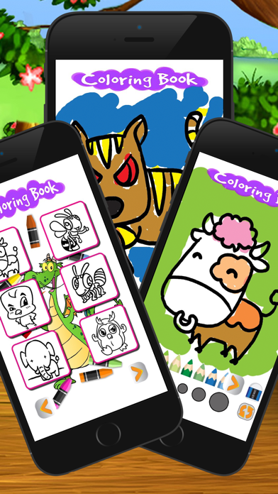 How to cancel & delete cartoon coloring page art game for kid from iphone & ipad 1