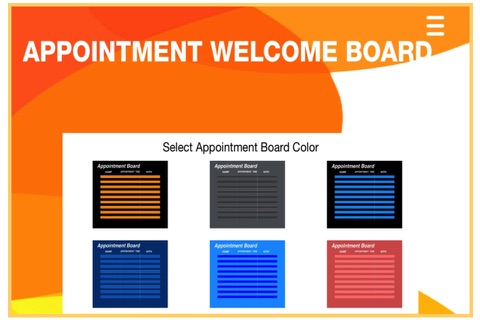 Appointment Welcome Board screenshot 2