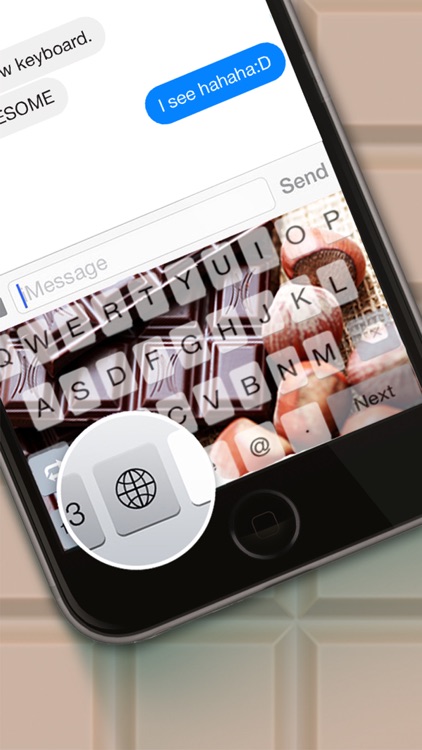 Custom Keyboard Chocolate : White & Dark Themes Color Wallpaper Keyboard