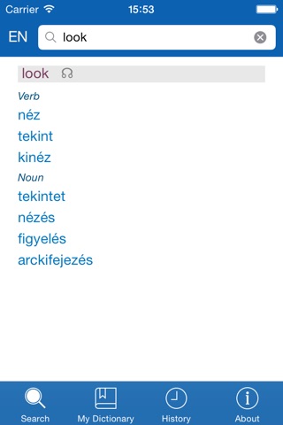 Hungarian <> English Dictionary + Vocabulary trainer screenshot 2