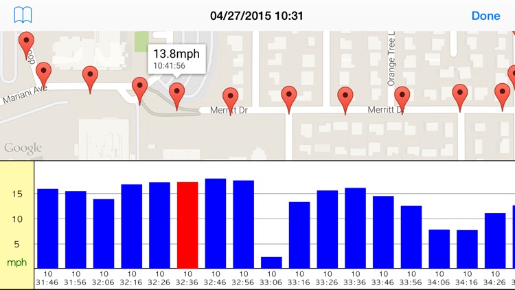 Speedometer Graph & Map (Apple Watch) screenshot-3