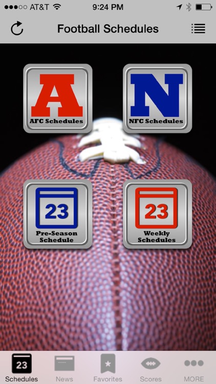 Football Schedules - NFL Edition