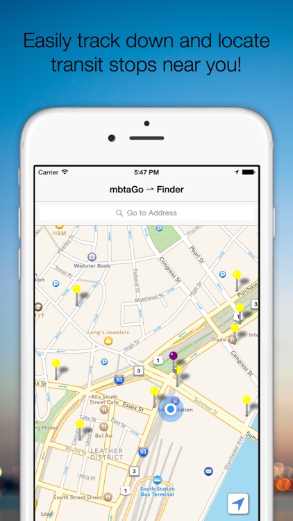 mbtaGo - Boston MBTA Tracker, Finder, Schedule Assistant, and Alerts screenshot-0