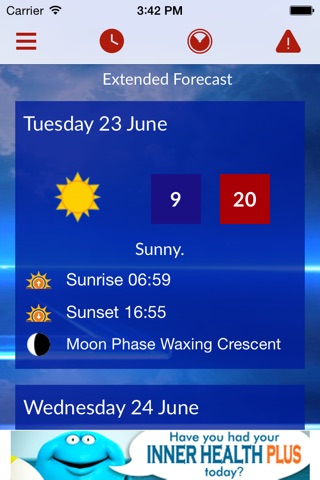 Sky News Weather screenshot 2