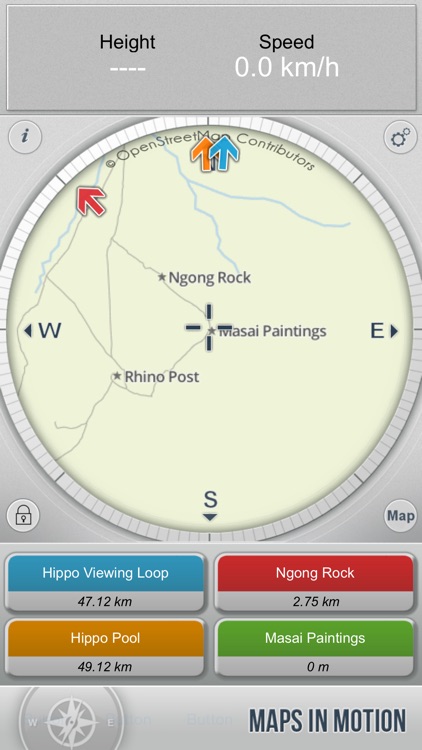 Serengeti : Offline Map. including Masaï-Mara and Ngorongoro National parks