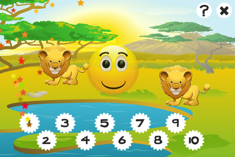 A Safari Counting Game for Children to Learn to Count screenshot 2