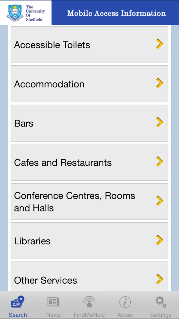 AccessAble – Uni of Sheffield