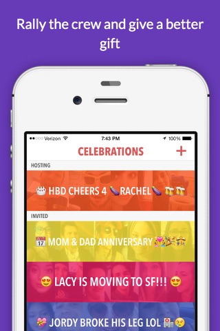 Celebrate - Video montage with friends for birthdays, graduations, engagements, weddings, holidays, congrats and other special gifts screenshot 3