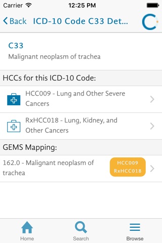 PACE Dx ICD-10 screenshot 3