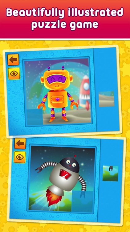 Friendly Robots - puzzle game for little boys, girls and preschool kids - Free