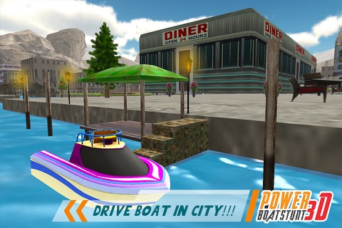 Speed Boat Driver Stunt Mania 3D screenshot 2