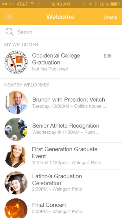 Welcome - The App for Events / Best Place for Handouts, Networking, and Social Media