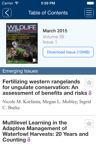 Wildlife Society Bulletin screenshot 3