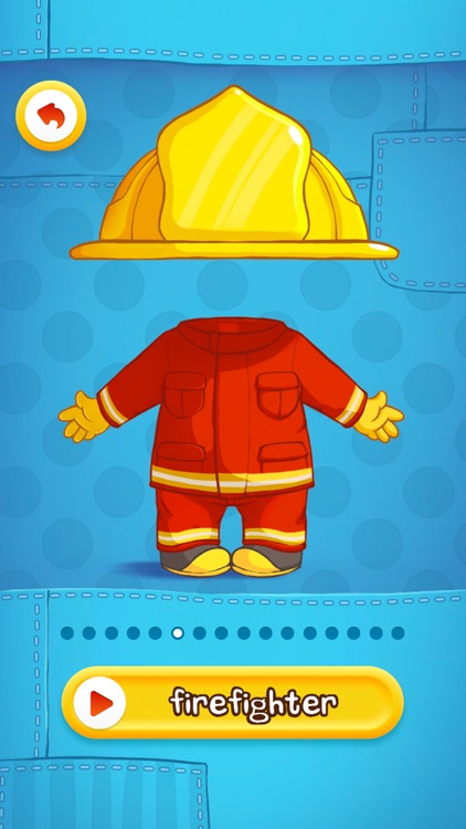 Dress Up : Professions - Occupations puzzle game & Drawing activities for preschool children and babies by Play Toddlers (Free version for iPhone)