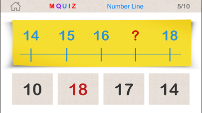 How to cancel & delete MQuiz Number Line - Number Sequence Math Quiz for Pre-School, Kindergarten and First Grade from iphone & ipad 3