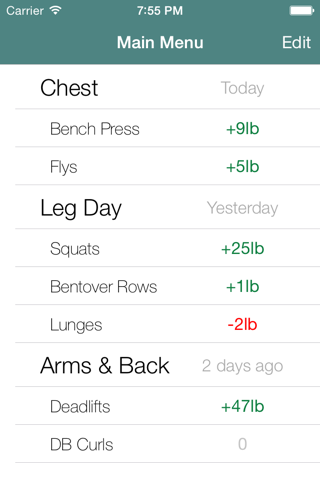 Muscle Train - Track Your Strength Gains screenshot 2